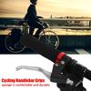 1 Pair Cycling Handle Bar End Bike   Lock on Handlebar Grips Accessory (Black)