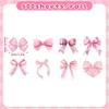 500Paste/Roll Pink Bow Sealing Paste Cute Gift Box Gift Bag Sealing Paste Blessing Stickers Packaging Decorative Material Sticke