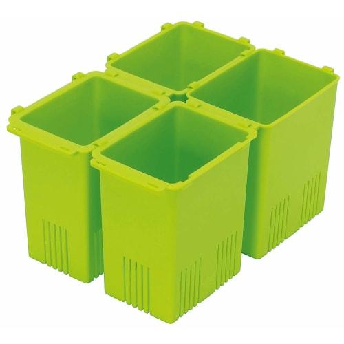Skater Refrigerator Storage Case Vegetable Compartment Organizing Case Interlocking Set of 4 Made in Japan FVR1