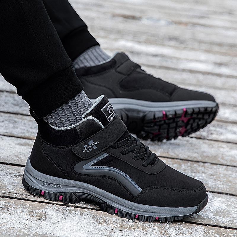 Brand cotton shoes winter velvet warm non-slip Chinese wool snow boots