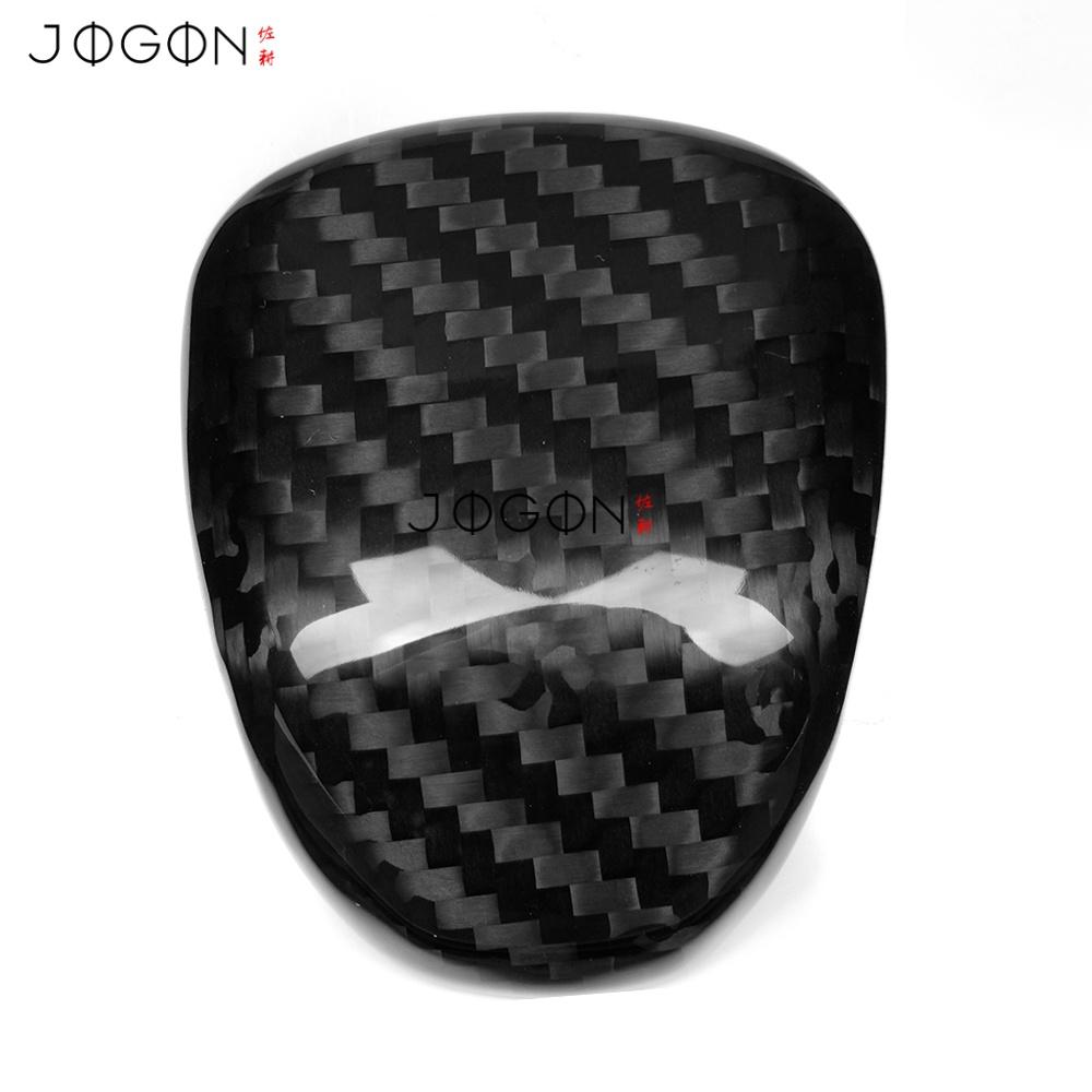Dry Carbon Fiber Car Interior Center Gear Shift Head Knob Panel Cover Trim Accessories MT-For VW Golf 8 GTI 2024