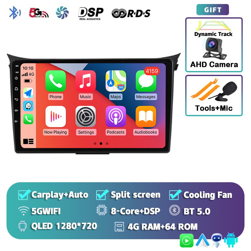 Android 14 Carplay Auto Car Radio For Hyundai I30 Elantra GT 2012 2013 2014 2015 2016 GPS Navigation Multimedia Player 4G Stereo