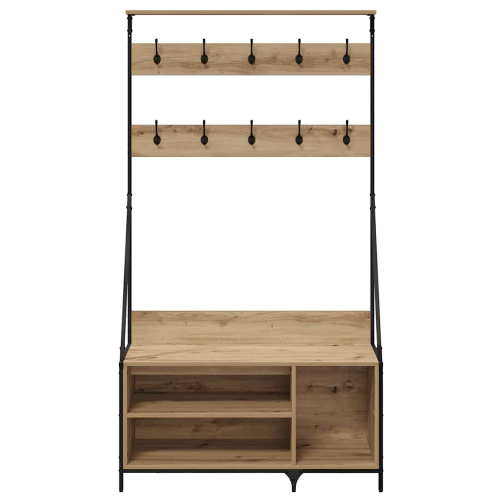 Clothing Rack Artisan Oak 100 X 41 X 184 Cm Wood Based Material