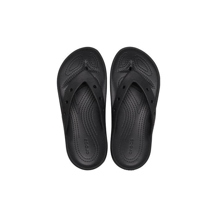 Crocs Eva Casual Flip Flops Unisex Footwear Black 209402-001