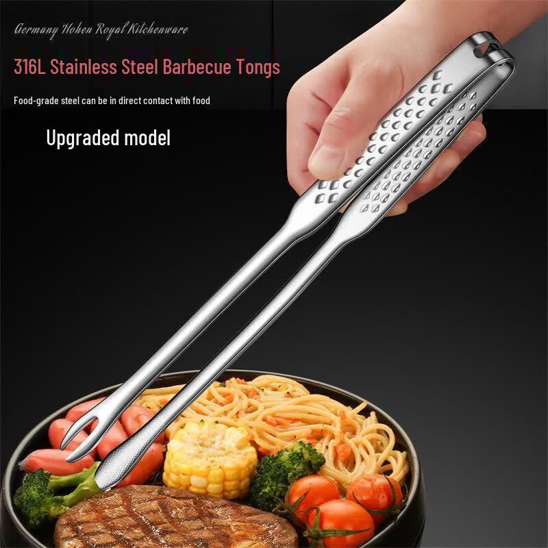 316 Stainless Steel Thickened BBQ & Food Tongs