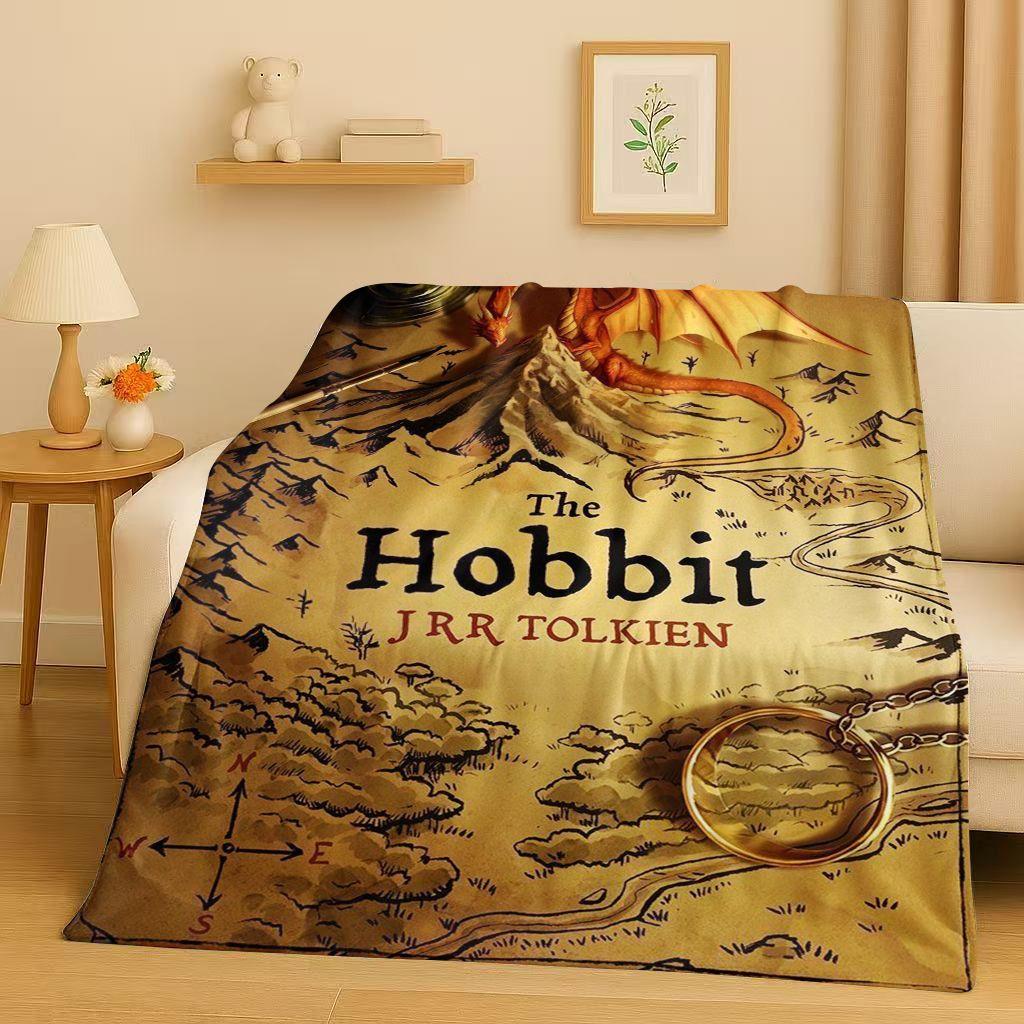 Classic L-Lord of The Rings H-Hobbit Gandalf Legolas Flannel Blanket,Ultra Soft Warm Plush Throw for Home Bedroom Bed Sofa Cover