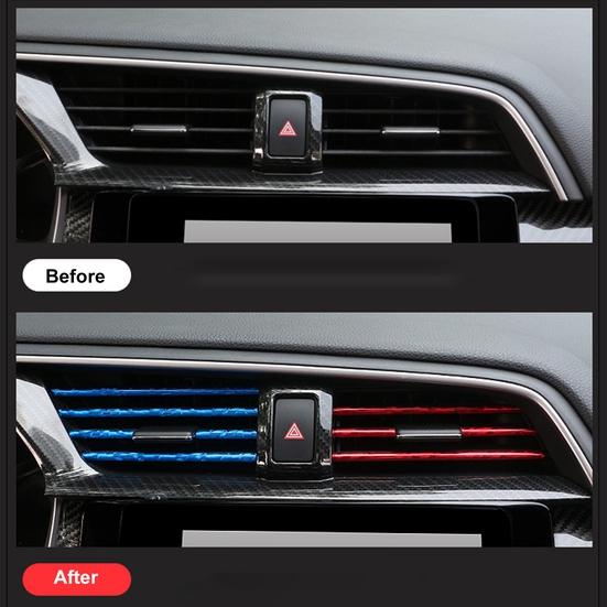 10 Stück Luft-PVC-U-Entlüftungsstreifen, flexible Form, universelles Klimaanlagen-Auslassgitter