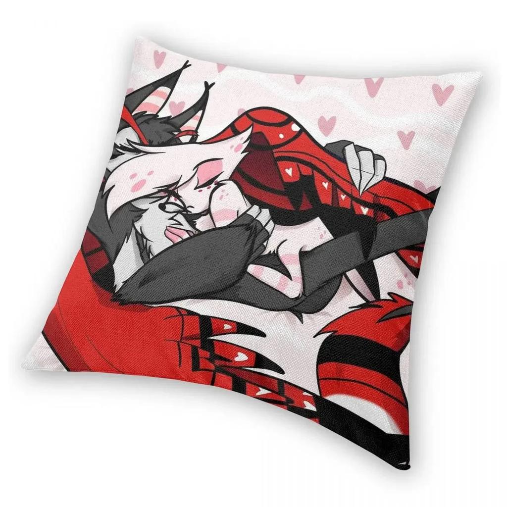 Povlak na polštář Angel Husk Husker Dust Cuddles z měkkého polyesteru, dárkový povlak na polštář Hazbins, hotely, povlak na polštář, domácí 40x40cm