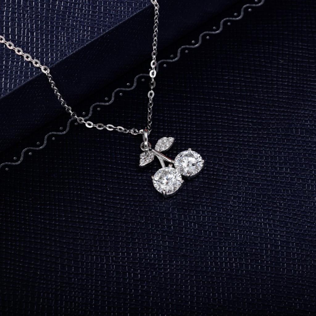 Cherry Necklace, Female Ins, Cool Style Necklace, Light Luxury, Niche, High-end, Versatile Collarbone Chain