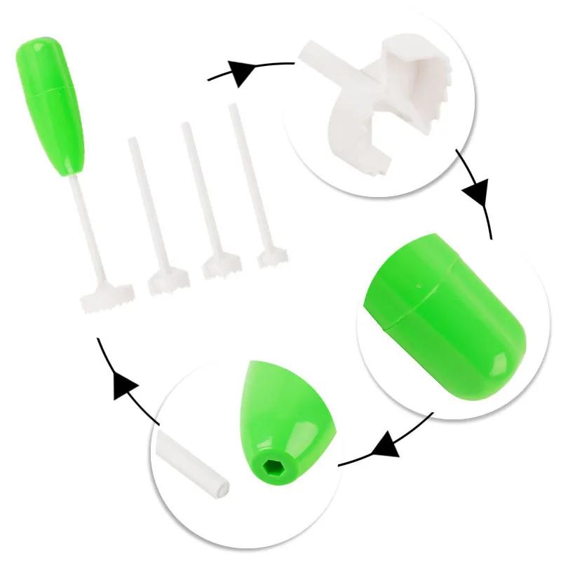 4pcs/set Vege Drill Vegetable Spiral Cutter Spiralizer Digging Device Corer  For Stuffed Vegetables Kitchen Accessories