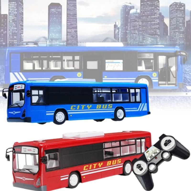 Remote Control Bus Toy For Kids 112 Scale Realistic Sounds And Lights Battery Operated