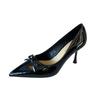 G860-24 French High-heeled Single Shoes Women's 2025 New Summer Pointed Head Bow Night Breeze Gentle High Heels
