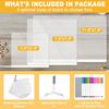 Lumiboard LED Drawing Board, Light Up Acrylic Dry Erase Board 11.8x7.9” with Stand, LED Note Board with Colors, Acrylic Message Writing Board with