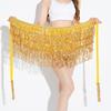 Dress Belly Dance Waist Chain 4-Layer Tassel Hip Scarf Latin Dance Hula Short Skirt  Carnival Party