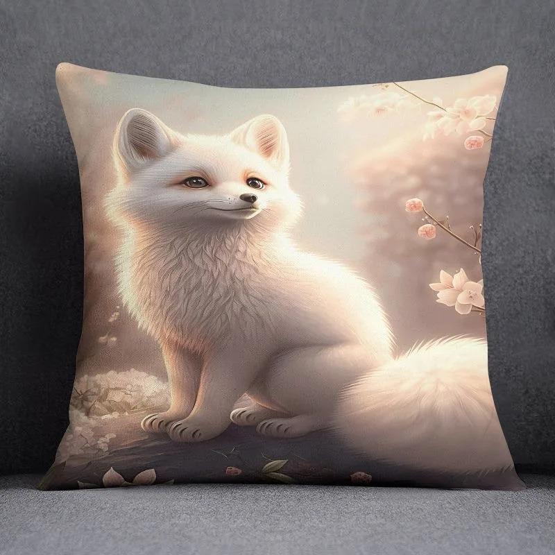 Høyverdig Fox Cat Putetrekk Bilpynt Kontor Stue Sofa Hjem Putetrekk