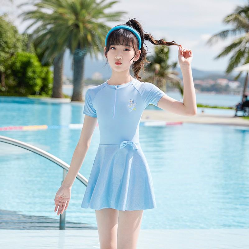 2025 Summer Kids One-Piece Swimsuit for Girls: Sizes Small, Medium, Large