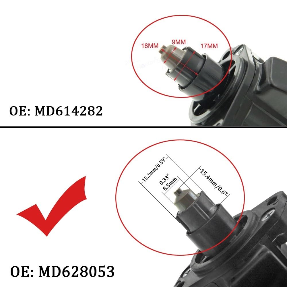 Tomgangsluftventil Tomgangsluftventil / Passer Hyundai Plymouth MD628051 MD628053