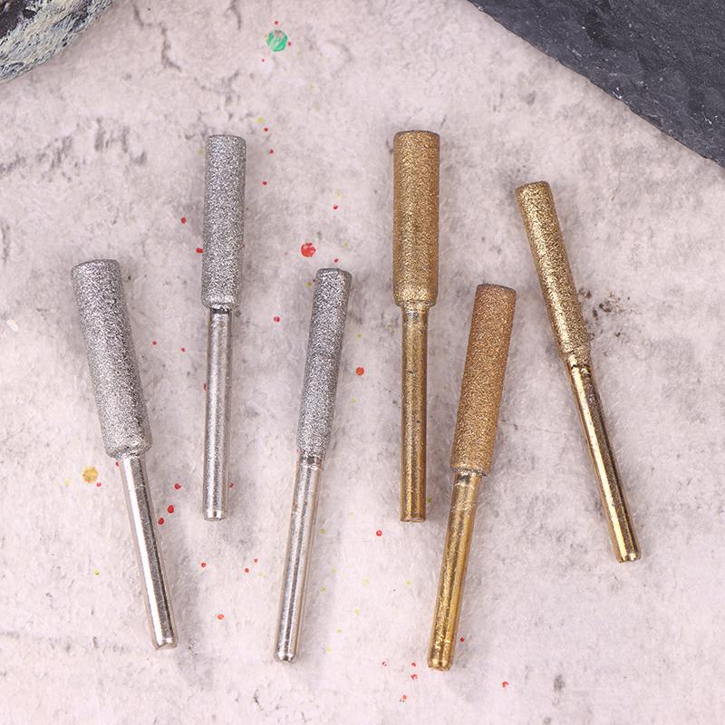 8Pcs Chainsaw Bits Titanium Plated Diamond Sharpener High Hardness Electric Chainsaw File 4/4.8/5.5Mm Chainsaw Sharpener Stone