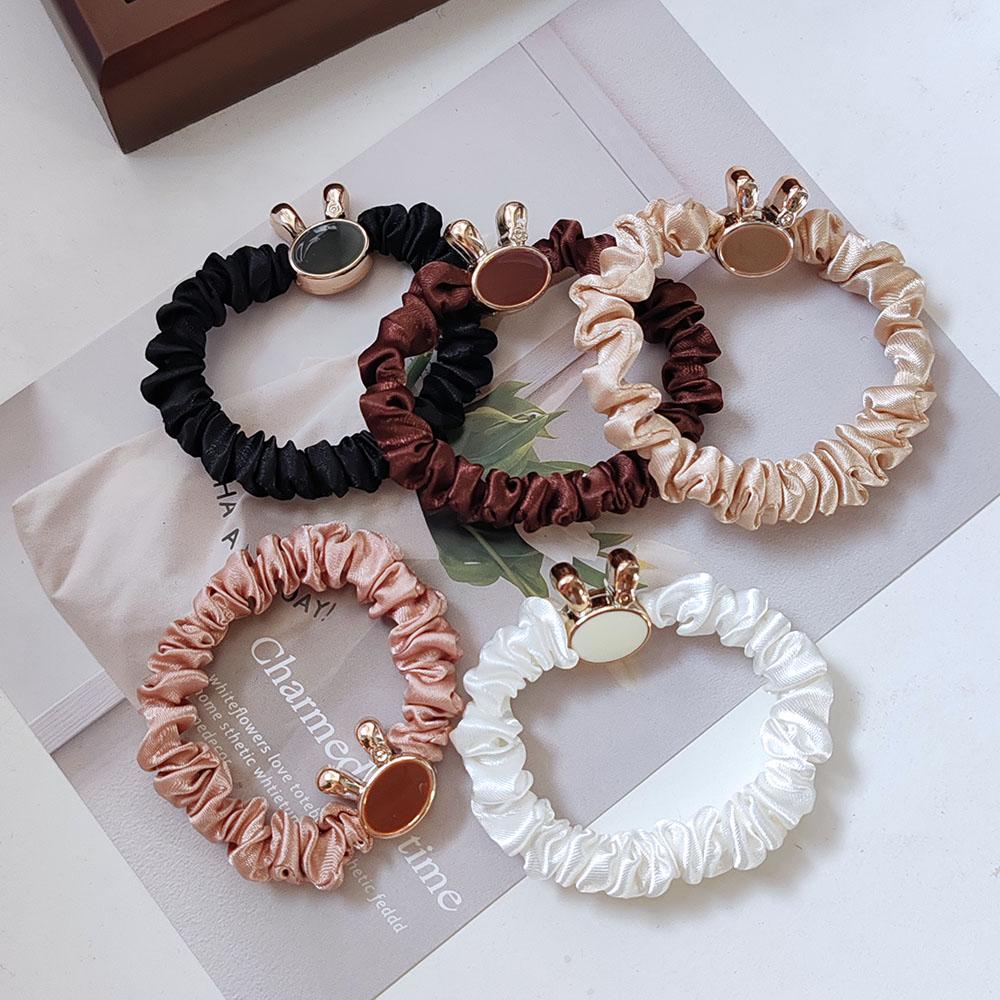 5PC Fashion European and American Rabbit High Elasticity Hair Ties for Women Girls Ponytail Holder Korean Hair Accessories