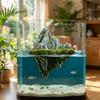 Handmade Aquarium Floating Rocks Realistic Rockery Landscaping Stone  Desktop