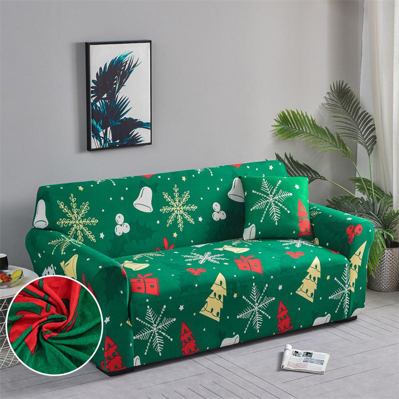 Christmas Sofa Slipcovers Stretch Sofa Cover for Living Room Kids Pets All Inclusive Couch Cover Non Slip Furniture Protector
