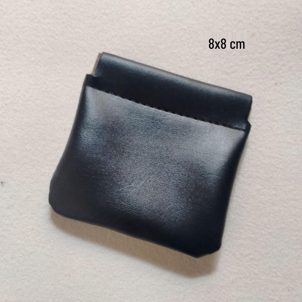 Compact PU Multipurpose Pouch: Lipstick, Coins, Jewelry, Earphones Storage.