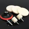 8Pcs/Set 4 Oz Cerium Oxide Powder Watch Car Glass Screen Windows Polishing Kit Cleaning Scratch Removal Polishing Backing Pad