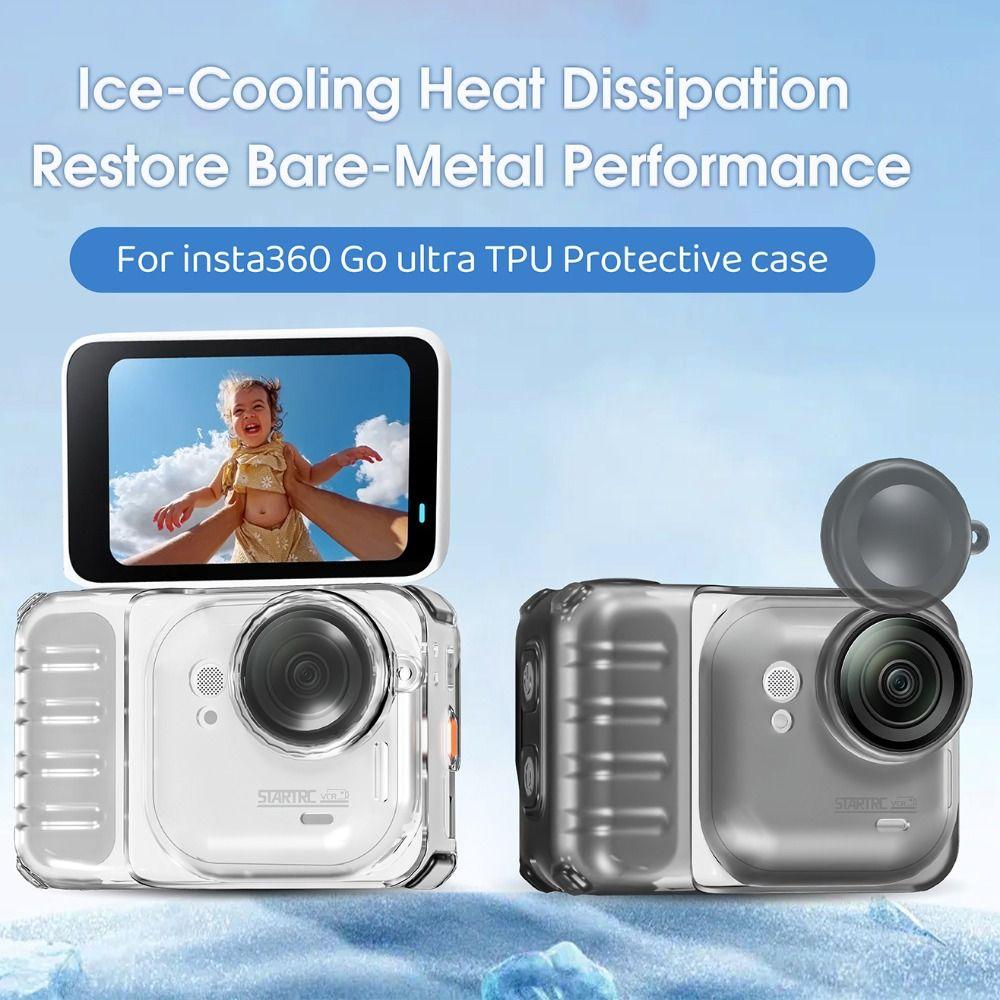Przezroczysta Osłona Ochronna TPU Przezroczysta Obudowa do Kamery Akcji Insta360 Go Ultra Akcesoria