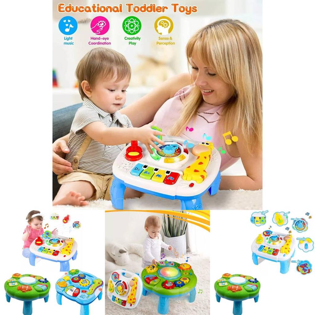 Colorful Ocean Animal Learning Table For Toddlers With Music And Lights For Fun Playtime