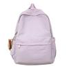Schoolbag Japanese ins style campus solid color light leisure large capacity simple versatile schoolbag junior high school student backpack