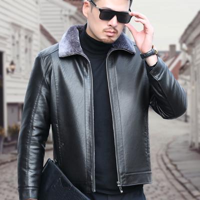 Lederjacke Herren Echtes Leder Plus Samt Verdicktes Fell Einteilige Herrenjacke Herren Winter Neue Schaffelljacke Herrenbekleidung