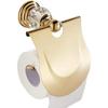 Luxury Crystal Bathroom Accessories Set Gold Polished Brass Bath Hardware Set Wall Mounted Paper holder hooks towel ring bar