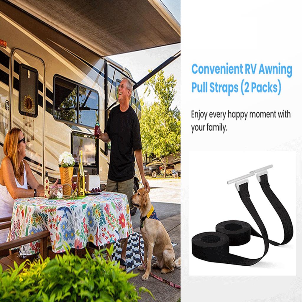 Luifelbanden voor campers 2,9 m lengte Veilige oprolbare uitrolbanden voor campers