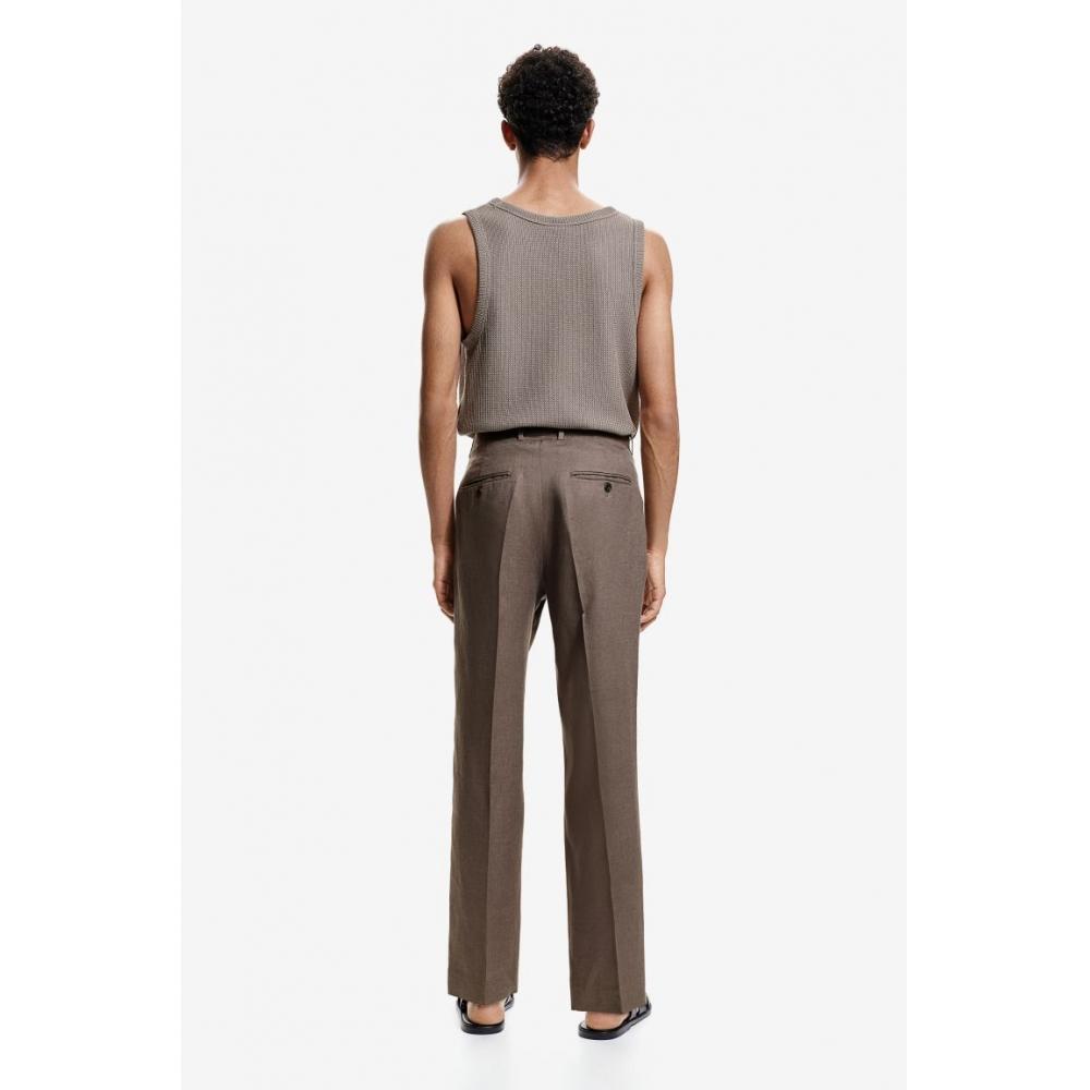 H M sliM Fit Sleeveless Knit Top Grey