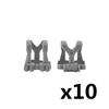 MOC US Soldiers Figure Vest Building Blocks Military Tactical Armor Army Bricks Weapons Accessories Toy Children J023
