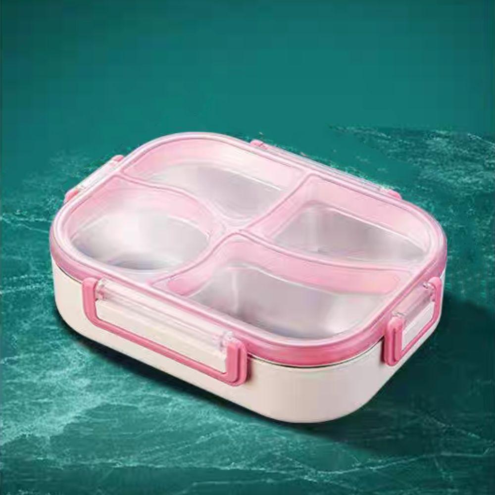 Divided Insulated Lunch Box 900/1400ML Compartment Lunch Box Stainless Steel Lunch Box  Worker