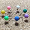500 PCS/Set Map Tacks Push Pins Plastic Head with Steel Point, 4mm 11mm Cork Board Safety Colored Thumbtack Office School Supply