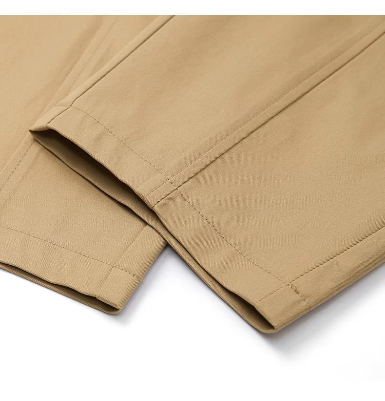 Women's Yellow High-Waisted Harem Pants Suit – Petite Drape, Casual, Straight-Leg for Spring & Autumn 2025