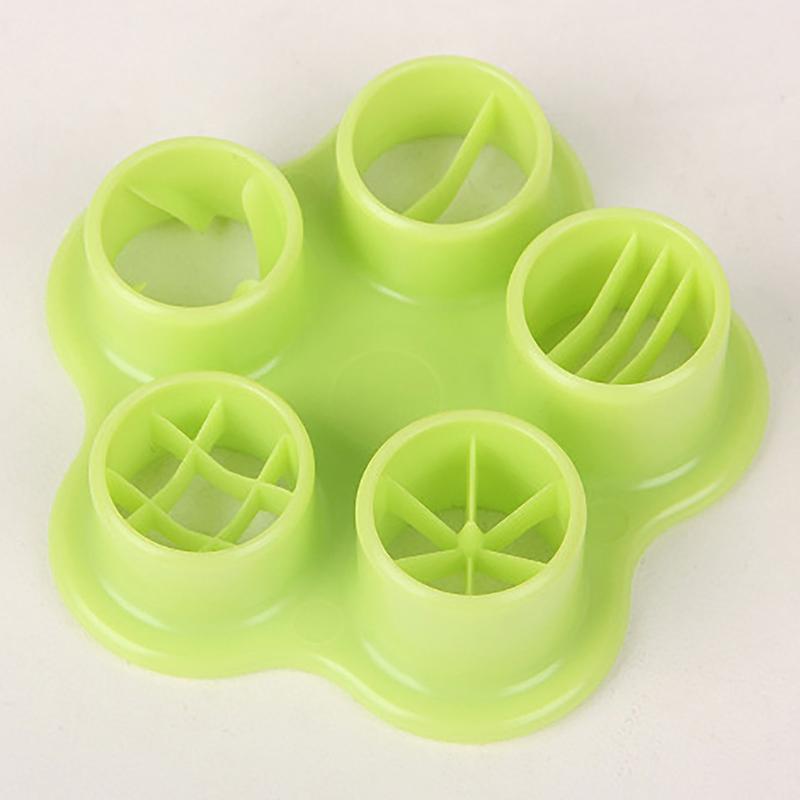 5 v 1 květina Krabí chobotnice Kráječ na šunku Klobásy Grilovací kráječ pro psy Kuchyně Vykrajovací forma Set forem Diy Bento Dekorace