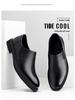 Zapatos de Cuero Slip-On de Otoño para Hombre 2024: Formal, Negocios, Casual, Conducción