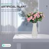 5 Stück künstlicher Rosenstrauß Simulationsblumen-Dekor Wasserdicht Sonnenschutz Falsche Rosenblumen für Wohnzimmer Balkon Fotografie