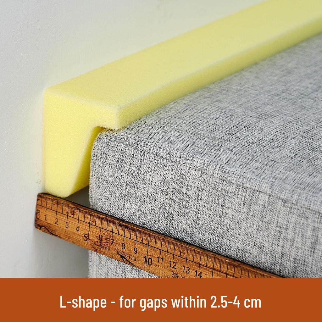 L-Shaped Bedside Furniture Gap Filler: High-Density Sponge Block for Dorm Beds