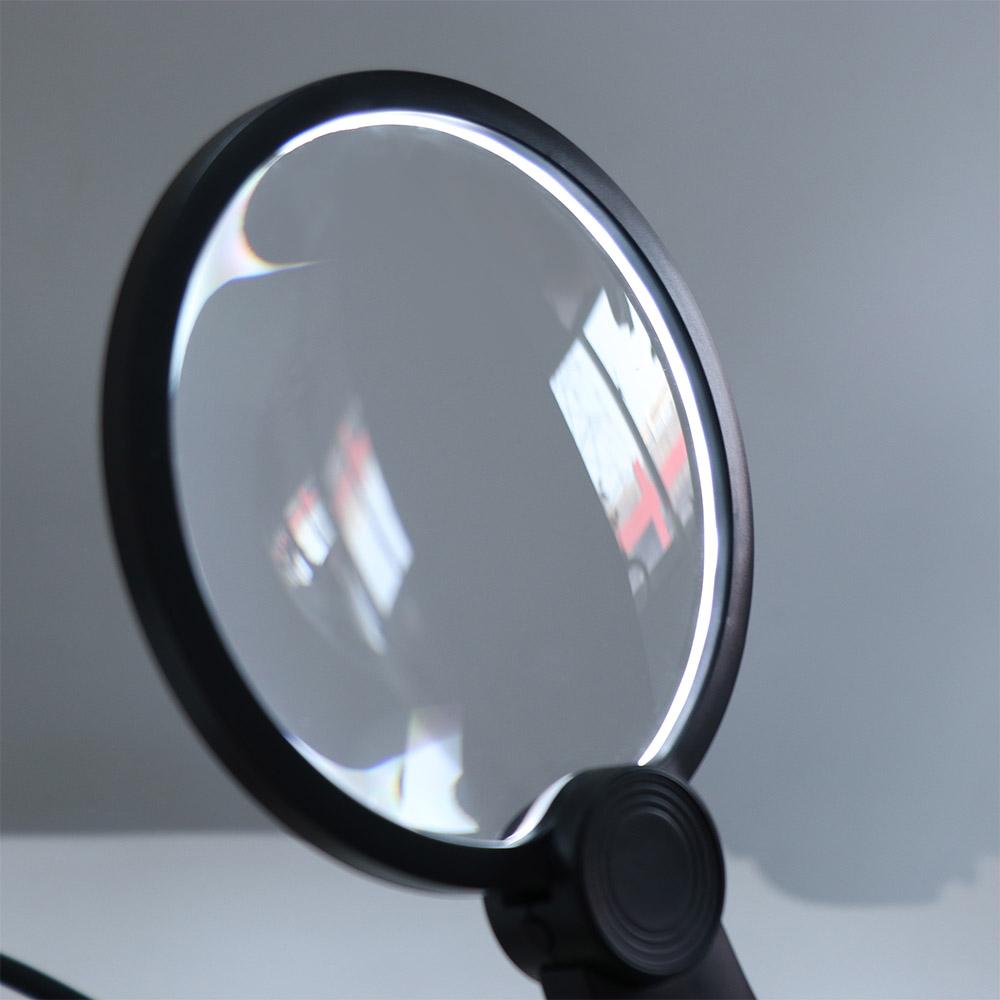3 Color LED Lights Hands Free Magnifier Neck Wearing 10X Illuminated Magnifier Work