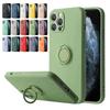 Liquid Silicone Magnetic Bracket Ring Phone Cases For IPhone 15 14 13 12 11 Pro Max Mini X XS XR 8 7 Plus Shockproof Back ';\[].