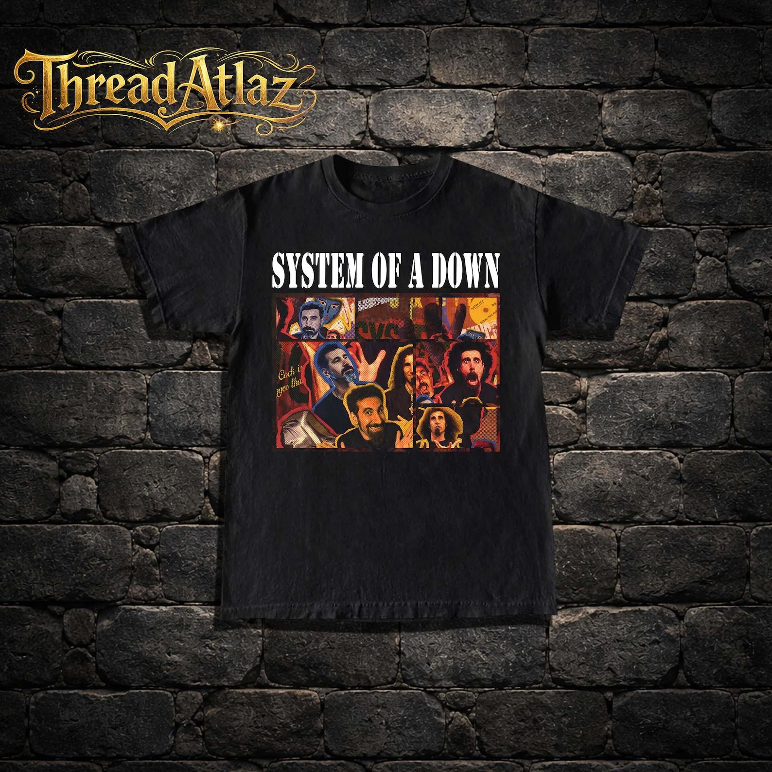 System Of A Down T-Shirt - Metal Music Shirt - SOAD Shirt - Mezmerize Album - System Of A Down Merch - Unisex Rocker Clothing L