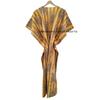 Women Cotton Summer Gold Sleepwear Tibetan Tiger Print Long Maxi Caftan Dress CKFTN-SCRN-FULL-BUYIT-105