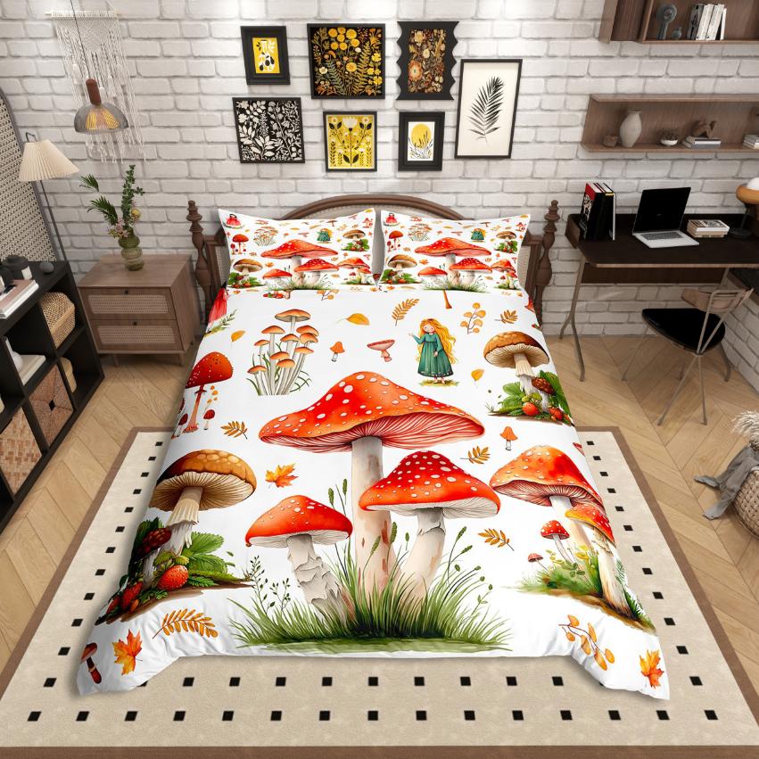 Comforter Homewish Retro Rustic Flower Chic Butterfly Comforter Setpink Red White Bed Set For Girls