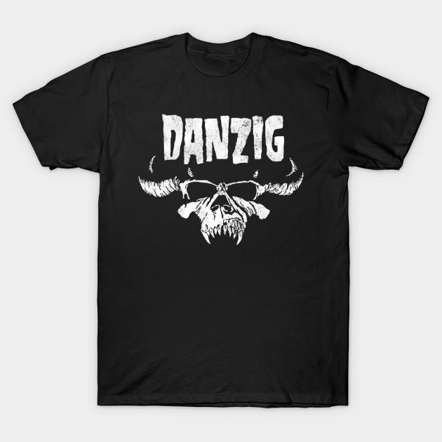 Men Black Print T-shirt Danzig - Mowmat Studio #2 No-Cut Transfer Paper Print Cotton Tshirt XL чёрный