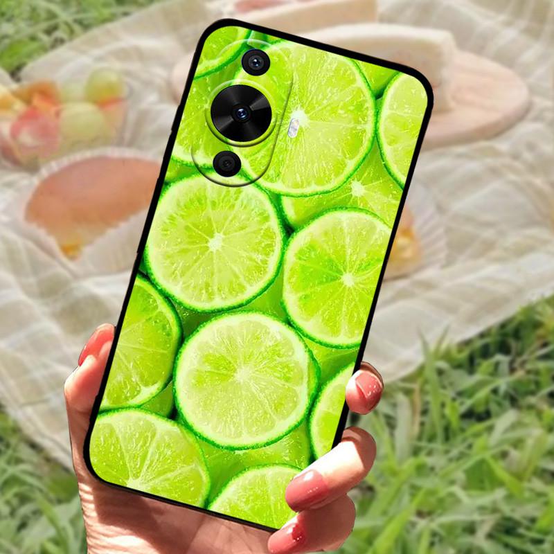 Für Huawei nova 12s Hülle Abdeckung Stoßfest Silikon Weich Schwarzer Bumper Funda Coque für Huawei nova 12s Schutzhülle Rückseite Handyhülle