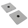 2PCS Boat Seat Bases Aluminium Alloy 6 Screw Holes 3/4 Inch Pin Post Mounting Base for Marine Boat S